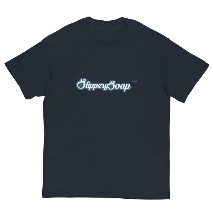 Slippery Soap Logo Tee- Blue