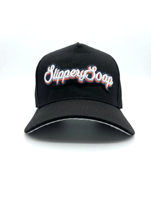 Slippery Soap Snapback Cap – Black